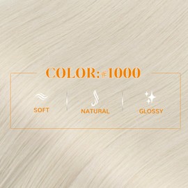 Easyouth Nano Ring Hair Extensions Blonde Nano Bead Hair Extensions White Blonde 20 Inch 50g 50s Nano Human Hair Extension Durable and Long Lasting Invisible Nano Remy Hair Extension Human Hair