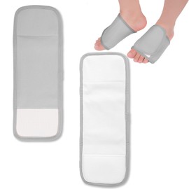 2 Uds Paquete de Aceite de Ricino para Pies, Envoltura de Aceite de Ricino Reutilizable Paquete de Aceite de Ricino para Pies Tela de Franela Paquete de Aceite de Ricino para Pies (Gris)