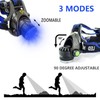 XYSRZ Blue Light Headlamp 3 Modes Zoomable Blue Headlamp for