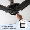 sourcing map CBB61 Capacitor, 14uF 450V 2-Wire Ceiling Fan Motor