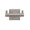 Chiswick Flexi Fix Double Wall Mounted Coat Hook, Brushed Nickel