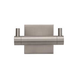 Chiswick Flexi Fix Double Wall Mounted Coat Hook, Brushed Nickel