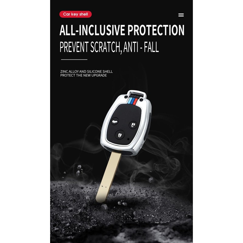 TECART Key Fob Cover Fit for Honda Civic Jazz Pilot