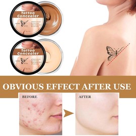 Tattoo Concealer, Tattoo Remover, Scar Concealer, Waterproof Makeup Concealer Tattoo Set, Body Makeup Lotion, 20 g + 20 g