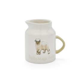 Cooksmart British Designed Milk Jug | Ceramic Milk Jug for Milk Or Creamer | Milk Jugs for All Type of Kitchens - Buttercup Farm