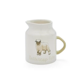 Cooksmart British Designed Milk Jug | Ceramic Milk Jug for Milk Or Creamer | Milk Jugs for All Type of Kitchens - Buttercup Farm