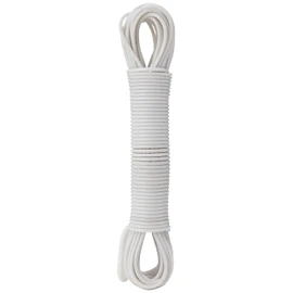 Elliott Steel Core Clothesline, 15 Meters, Extra Strong, PVC Coated Weather and Rust resistant Washing Line. Laundry Essential for outdoor use, laundry rooms and camping,White/Grey