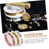 TEHAUX 3rolls Copper Jewelry Wire Beading String Each for Jewelry