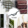 TERF® Heavy Duty Rope Cord Cleat Hooks 90mm [3.54''] Silver