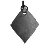 Shungite-Tolvu Raw Shungite mineral pendant "Responsivenes