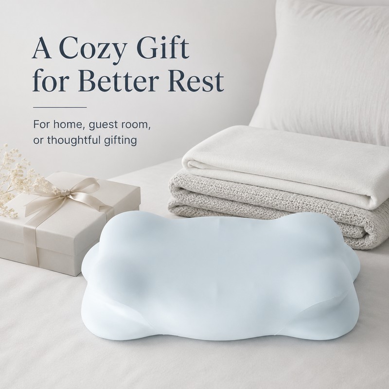 Contour Pillowcase Cover for Cervical Pillows – Silky-Soft Zipper Cover