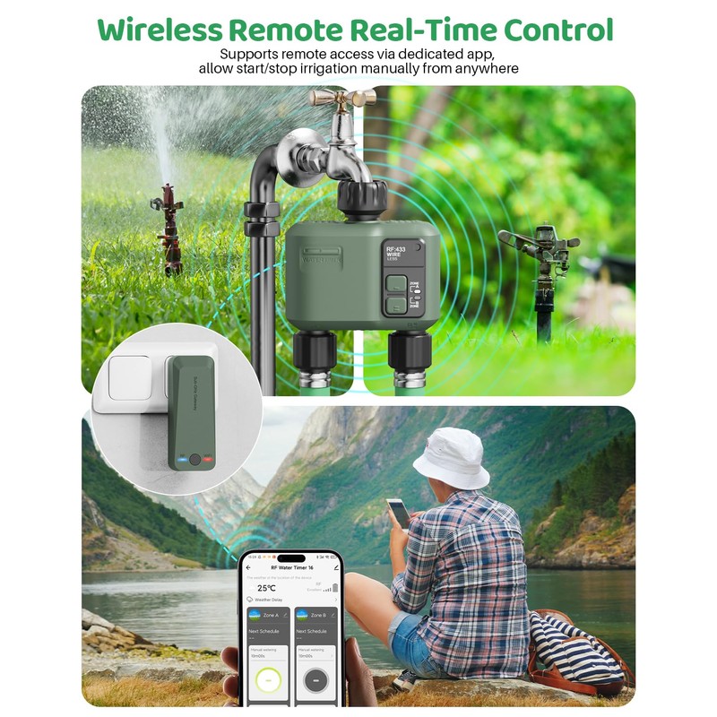 Shrivee Smart Irrigation Computer WLAN with 2 Zone Outputs and