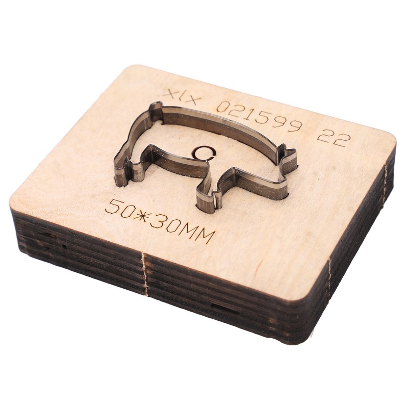 Leather Cutting Die Pig Shape Mould Punch Cutter Craft Tool