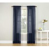 No. 918 Erica Crushed Textured Sheer Voile Rod Pocket Curtain