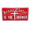 DIGIART INTERNATIONAL JESUS IS THE ANSWER HOLY CROSS RELIGIOUS EMBOSSED