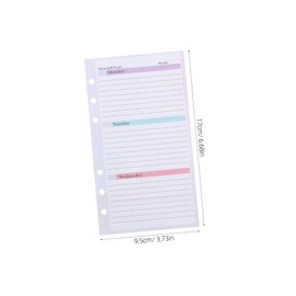 Operitacx 1set Loose-leaf Weekly Planner The Notebook Book Office Desks Weekly Planner Office Weekly Desk Calendar Weekly Desk Pad Todo List Notepad Notepads for Work Task Planner 54sheets