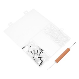 Baluue Ergonomic Wooden Handle Nail Brush Set with Replaceable Dual Ended Heads Versatile Nail Art Tools for Precise Designs Suitable for Home and Professional Use