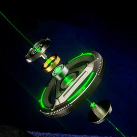 YIJO Metal Fidget Spinner for Kids and Adults, High Speed and Silence Colorful Glowing, Cool Fidget Spinner, Anti-Anxiety and Stress Release (Blue)