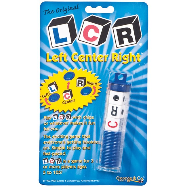 LCR - Left Center Right Dice Game - Random Color