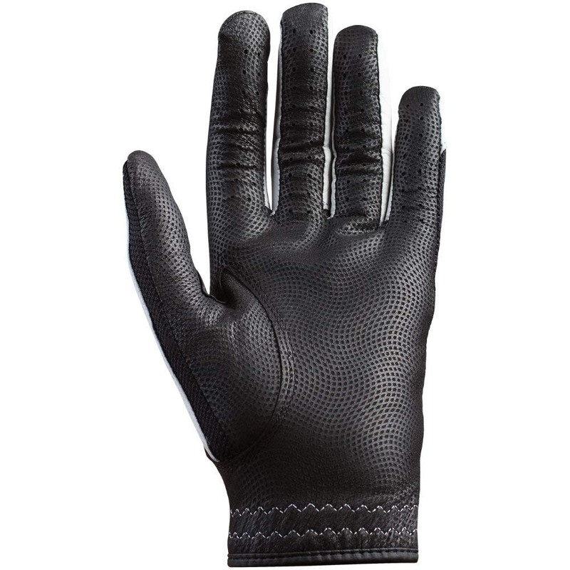 Hirzl Hybrid PLUS Golf Glove (White/Black, Medium/Large)