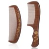 Giantree 2 Pcs Wooden Hair Comb, Sandalwood Scent Natural Hair