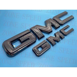 Auto GMC 2021-2023 GMC YUKON YUKON XL Front Rear Tailgate Gloss Black OVERLAY Emblem