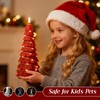 Christmas Tree Candles with Remote, Red Christmas Flameless Candles with