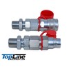 TL104 3/4 ORFS Flat Face 1/2 Hydraulic Quick Connect Coupler