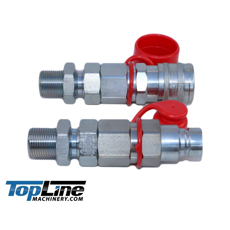 TL104 3/4 ORFS Flat Face 1/2 Hydraulic Quick Connect Coupler
