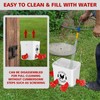 ‎Tgeyd Chicken Feeder and Chicken Waterer Set - Hanging Automatic