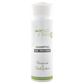 mysalifree Organic Shampoo, Natural Cosmetics Moisturising Shampoo for Sensitive Scalps, with Rice Germ Oil and Lecithin, 200 ml, 100% Certified Organic Cosmetics, Worldwide, Organic