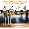 Framad 7PCS Cocktail Muddler Set, Fruit Smasher for Drinks, Stainless
