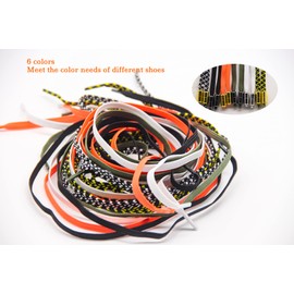 TOOSOFt 6 Pairs Elastic Shoelaces Metal Capsule Shoelaces Without Tying with Quick Release Laces for Children and Elderly People and Disabled People Can Use Them, bianca