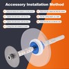 Meaowera Pipe Cutting Tool, 360°Rotating Pipe Cutters for PVC, Wood,