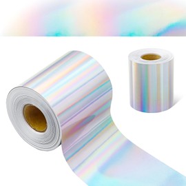 65.6 Ft Iridescent Straight Rolled Bulletin Board Borders, Holographic Border Trim, Decors for Iridescent Birthday Wedding Home Back to School Party Decorations Supplies