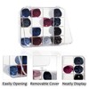 HUHYNN Tie Rack Organizer, Clear Tie Organizer Box, Acrylic Tie