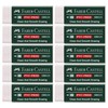 Faber-Castell 188121 Eraser 7081 N PVC-Free, Plastic (10 Erasers, White)