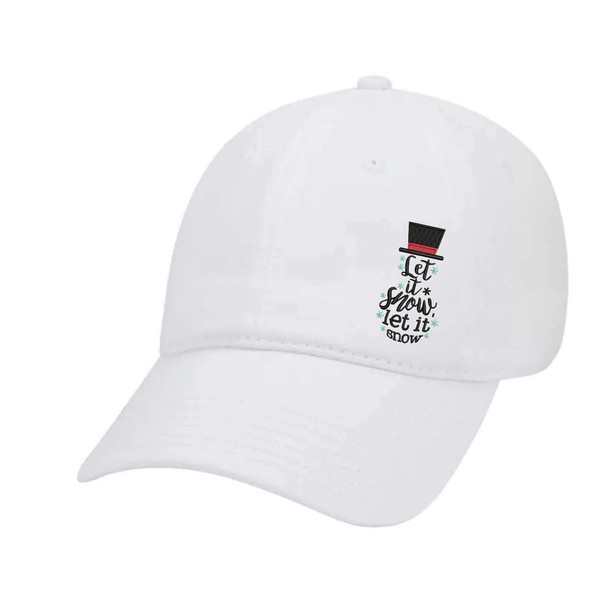 Women's Merry Christmas Holiday Ladies Fit Dad Hat with Metal