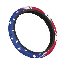 Knextrepoy US Flag Golf Cart Steering Wheel Covers for Women Men Universal Golf Cart Steering Wheel Cover for Club Car Golf Cart Accessories 4Th of July Decorations