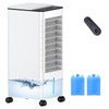 Windowless Portable Air Conditioner Ac Unit with Remote,37” Evaporative Air Cooler,Swamp Cooler for 4 Modes, 12H Timer, Removable Water Tank, Ice Packs,CoolingTower Fan for Bedroom,Outdoor,Indoor