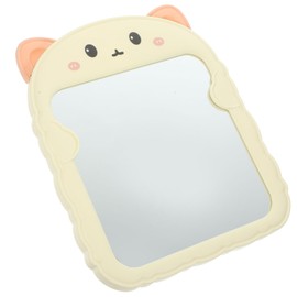 PACKOVE Foldable Cat Ear Makeup Mirror Portable Cosmetic Vanity Mirror for Women Space-Saving Design for Home Use Non-Fade Material for Bedroom and Dressing Table