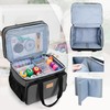 LUXJA Large Sewing Organizer with Many Compartments, 2 Layers Sewing