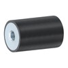 sourcing map 25 x 40mm M8 Thread Female Rubber Mounts,
