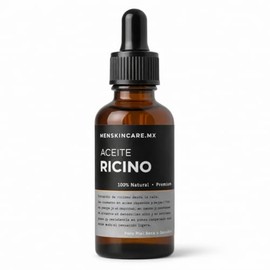 50 ML Aceite de Ricino Puro para Hombre – Fortalece el Folículo y Estimula el Crecimiento en Barba, Cabello y Zonas Débiles | 100% Natural | MENSKINCARE.MX