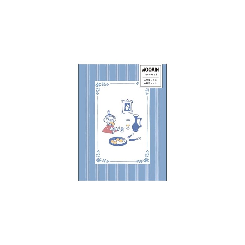 Kamio Japan Moomin Letter Set, Letter with Case, Nice Lunch