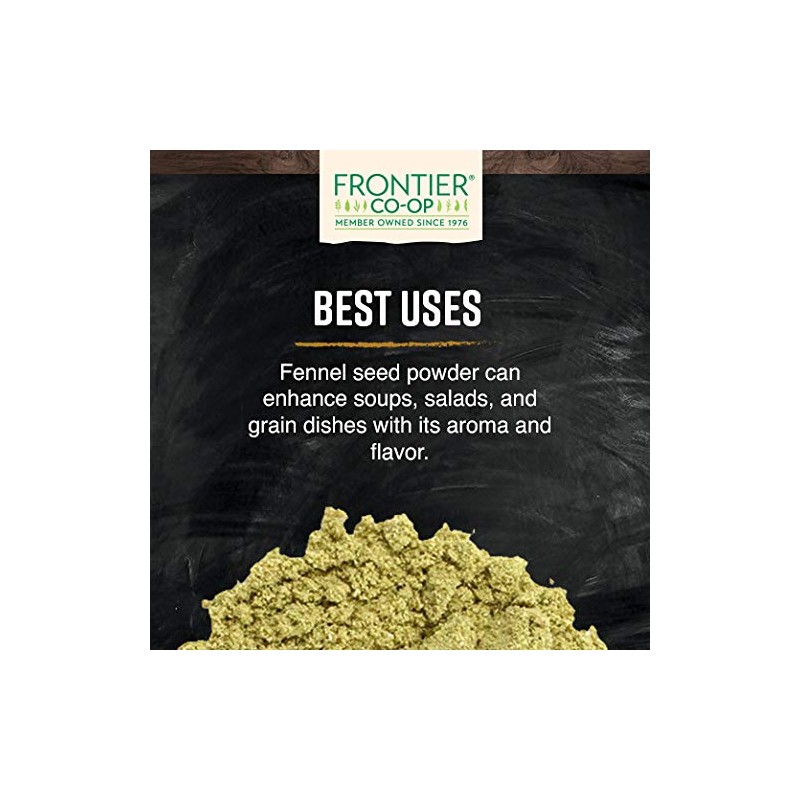Frontier Co-op Fennel Seed Powder, Certified Organic, Kosher | 1