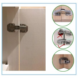 Unbranded Non-Mortise Concealed 90 Degree Spring Hinge Door Hinges invisible hinge Soft  2
