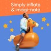 Hearthsong Hop N Go Inflatable Riding Bouncy Horse Hopping Toys