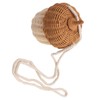 Kids Rattan Storage Basket Hand Woven Decorative Acorn Shaped Basket
