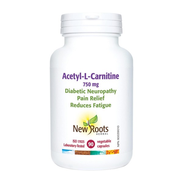 New Roots Herbal - Acetyl-L-Carnitine - 90 Capsules - 750mg
